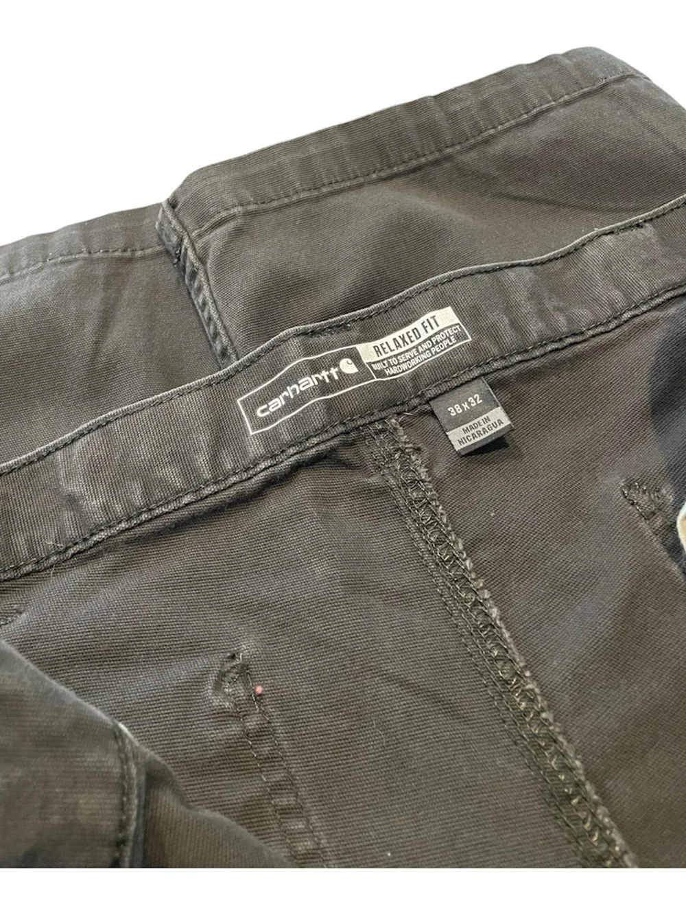 Carhartt Rugged Flex Relaxed Fit Canvas Work Pants in Dark Gray